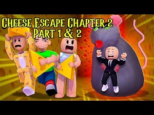 CHEESE ESCAPE CHAPTER 2 W/ BOBBY, JJ, BOSS BABY AND PABLO ALL PARTS| Roblox Funny Moments | Roblox