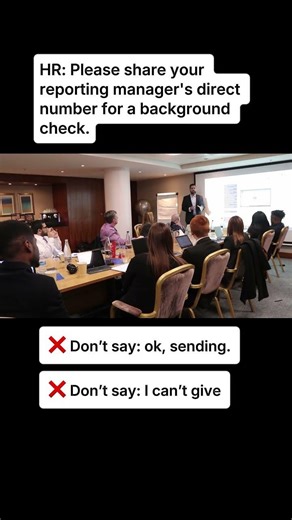 HR: Please share your reporting manager's direct number for a background check. #shorts