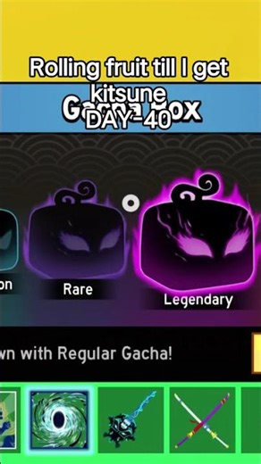 Rolling fruit till I get kitsune DAY-40 | #bloxfruits #onepiece
