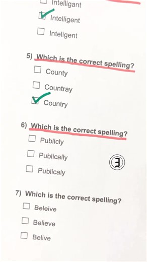 151K views · 1.8K reactions | Spelling Quiz - Can you get 7/8? #spelling #englishquiz #quiz #QuizTime #trivia | Factual Quiz | Facebook