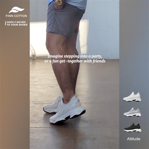 13K views · 42 reactions |  Lakad Varsity with FC's Altitude Sneakers!  Dagdag 3 Inches sainyong Tindig! 酪酪 Get yours now 酪酪  finncotton.com/products/altitude | Finn Cotton | Facebook