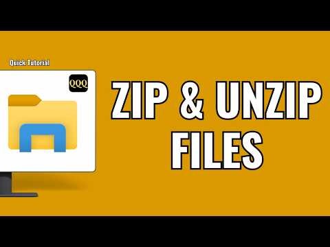How to Zip and Unzip Files on Windows ?