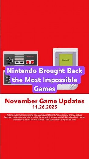 Nintendo Brought Back the Most Impossible Games #shorts #nintendo #throwback
