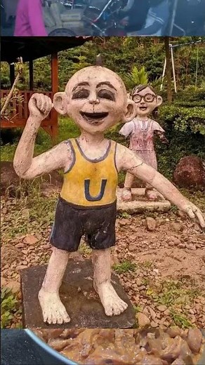 patung upin dan Ipin lucu #upinipin #upinipinterbaru