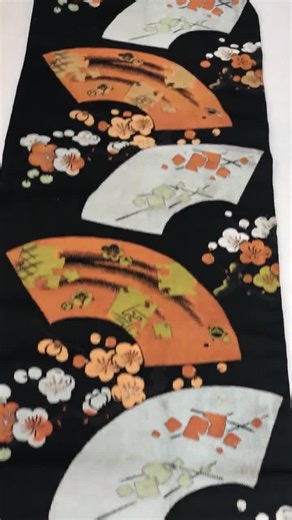 Black Silk Obi Belt: Vintage Japanese Kimono Sash, Video - Etsy