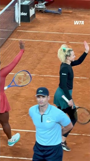 Third straight WTA 1000 final this season for Katerina Siniakova & Taylor Townsend! #wta #madrid
