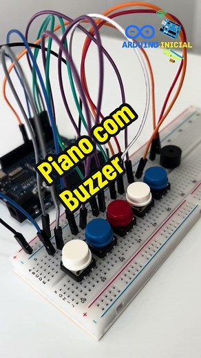 Piano com Arduino e Buzzer #arduinotutorial #arduinoparainiciantes #buzzer