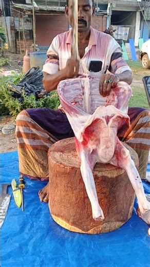 Goat Meat Cutting: Step-by-Step Process🐐🥩#GoatMeatCutting #MeatButchering #BeefCutMasterBD #GoatMeat