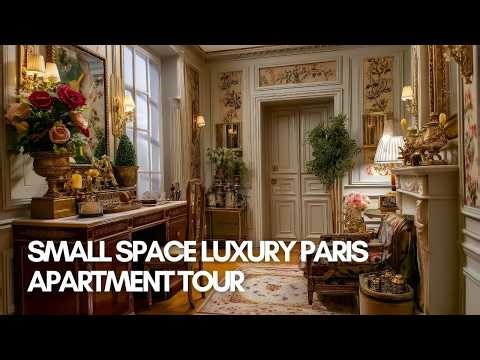 Small Space Luxury Paris Apartment Tour | The Most Beautiful Tiny Parisian Apartment Ever