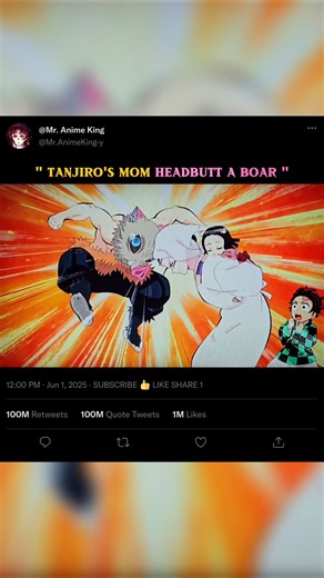Tanjiro Learned Headbutt From His Mom?! 🤯 | Demon Slayer