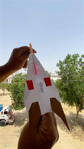 Lady Bird Flying Paper Airplane Keep Flying In The Sky