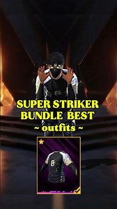 👑FREE FIRE SUPER STRIKER 🔥 BUNDLE DRESS COMBINATION || FF OUTFITS #shorts