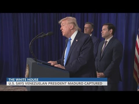 Trump speaks after U.S. says it captured Venezuelan President Maduro in military strike