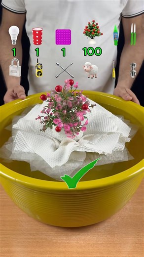 Try to guess how many tissue paper it tooks! #experiment #oddlysatisfying | Rhcb Hot Ball