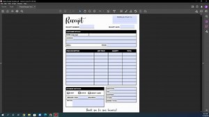 Editable Receipt Template, Customer Receipt Template, Order Receipt Form - Etsy