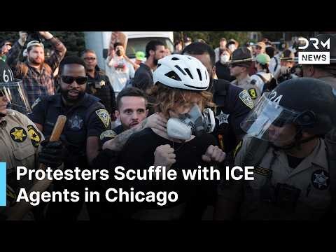 Shouting, Clashes, Arrests: Chicago Protesters Scuffle with ICE Agents in Anti-Trump Protest | AC1G