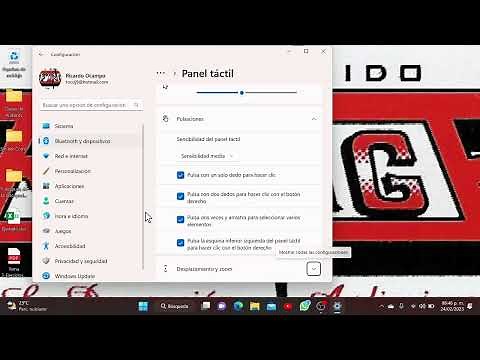 Usando el panel táctil de mi portátil con Windows11 de manera accesible