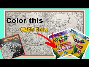 Color This: Animorphia Toucans, With This: Crayola Markers