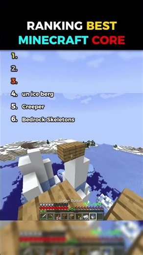 Ranking Best Minecraft Core 😭 #minecraft