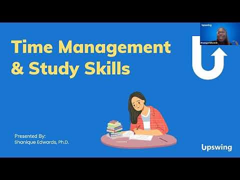 Time Management and Study Skills Workshop featuring Upswing Tutor Shanique Edwards