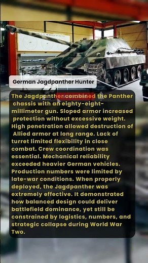 German Jagdpanther Hunter | Military History Talks
