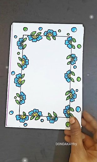 Project work design borders|Easy project border designs|Simple project work designs|Design borders