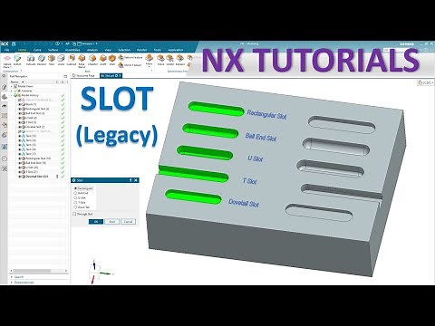 Siemens NX Modeling tutorials #14 | How to use Slot (Legacy) command