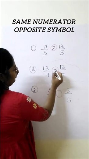 Compare Fractions Easily 🔥 | All Methods Explained #mathstricks #fraction