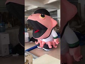inflatable mascots eat person
