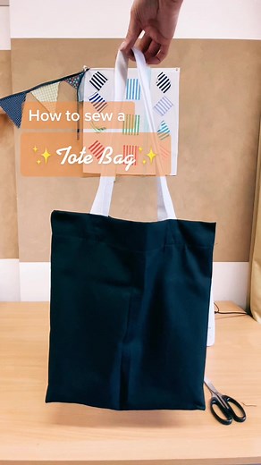 How to sew a tote bag! #howtosew #sewingtotebag #totebag #totebagdiy #sewingtiktok #sewingdiy #sewingskills #fyp #sewingtips #sew #UnfoldChallenge
