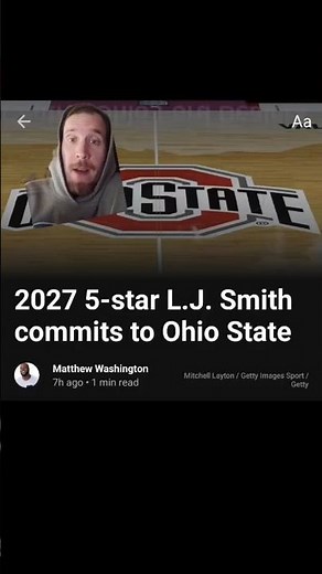Ohio State lands 5 🌟 LJ Smith #basketball #highlights