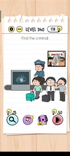 🧠 Brain Test Level 340 SOLVED! 😱 Genius Hidden Hack!