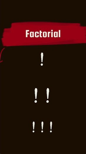 factorial# different kinds of factorials #mathematics #easy #math #maths