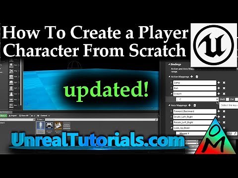 UE4 Tutorial | Create Movable Player Character From Scratch (Blueprints)