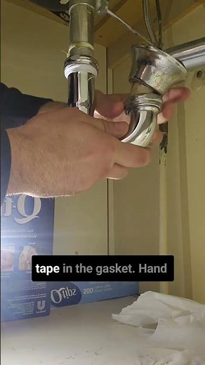 *QUICK* Replacing A Broken Bathroom Sink P Trap #diyplumbing