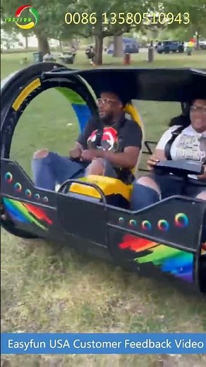 USA customer feedback video Easyfun 360 degree rolling car