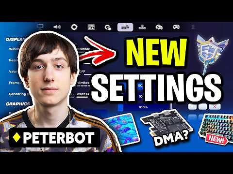 Peterbot *REVEALS* New FNCS Settings! 🏆 (BEST SENS)