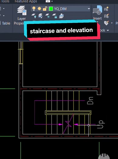 Staircase and Elevation Design in AutoCAD Tutorial