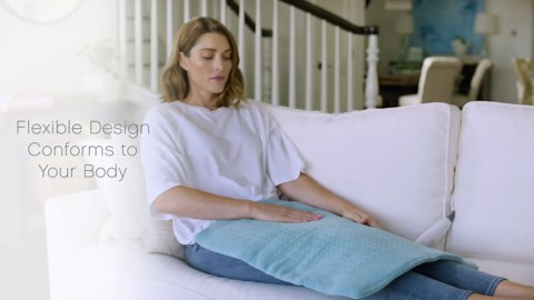 Pure Enrichment PureRelief Ultra-Wide Microplush Heating Pad - 20” x 24” XXL Size & 6 Heat Settings for Temporary Neck, Shoulder & Back Pain Relief - Moist Heat Option & Machine Washable (Gray)