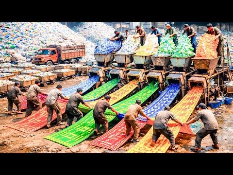 How Coca cola Bottles Turn into Amazing Carpets / Factory Process #how 