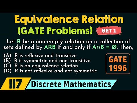 Equivalence Relation (GATE Problems) - Set 1