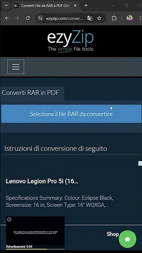 📦 Converti RAR in PDF Sul Tuo Browser | Nessuna Installazione Software Richiesta