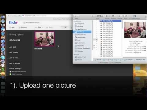 How to upload multiple pictures to Flickr