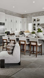 Redefine your kitchen setting with luxury design elements, including stacked cabinetry, a spacious center island, and elevated fixtures and finishes. The Toll Brothers Advantage offers unparalleled luxury living through distinctive architecture and unrivaled choice in your dream location. Location: Toll Brothers at Tesoro Highlands in Valencia, California | Toll Brothers