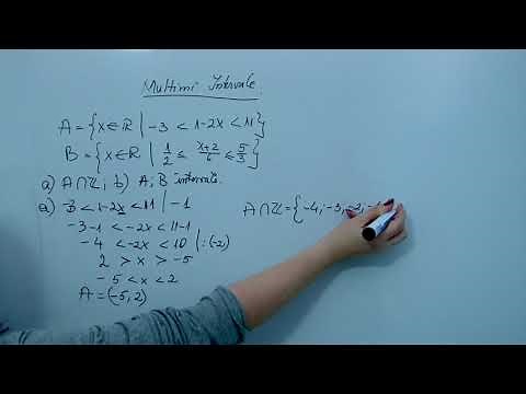 Multimi, intervale de numere reale