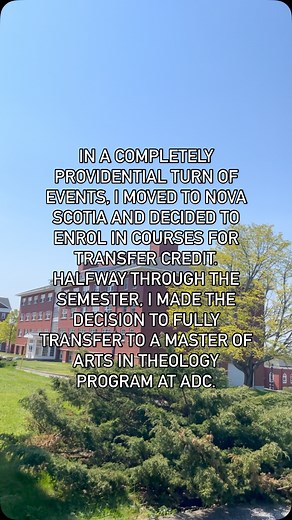 In the middle of deep grief, ADC student Jazmine found more than just a classroom at Acadia Divinity College. She found healing and hospitality… a space where her story was seen, and her calling affirmed. Whether through a degree program or a non-degree course, theological education at ADC is rooted in care, community, and Christ. Read Jazmine’s full story here: acadiadiv.ca/healing-hospitalty and explore how ADC might be the place where your journey begins, too. | Acadia Divinity College