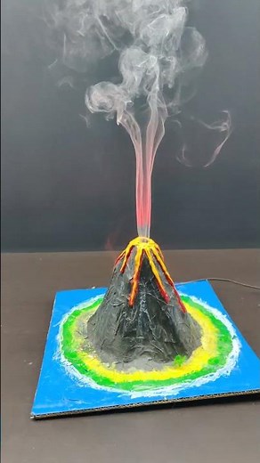 How to make volcano in school project #sciencproject #volcano #science #experiment #school #diy #iot