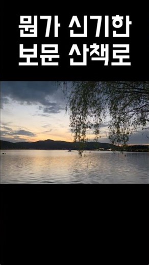 뭔가 신기한 보문 산책로 #풍경 #호수 #오션아이즈 #추천 #아름다운 #학원가기싫다