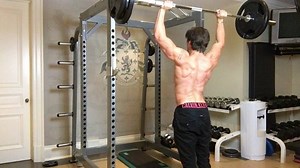 185 lbs overhead press for 5 reps! Bodyweight 168-169 lbs. Everybody wants big round shoulders, but no one wants to overhead press no heavy ass weight ;) For the overhead press, here are the strength standards to shoot for. Decent - 0.7x bw for 5 Good - 0.8x bw for 5 Warrior - 0.9x bw for 5 Greek God - 1x bw for 5 Superhero - 1.1x bw for 5 Go to kinobody.com/survey (link in bio) to find the best program for you! Each and every one of my courses emphasizes strategic progress overload on overhead 