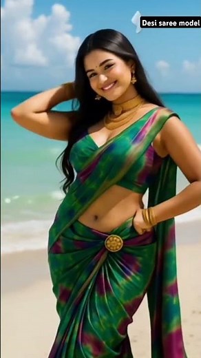 Romantic Saree Look 💕| Elegant Walk & Smile | Desi Vibes ✨